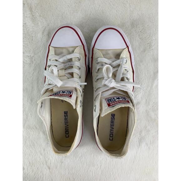 Converse Chuck Taylor All Star White Canvas Low Sneakers Women's 7.5 - Picture 7 of 8
